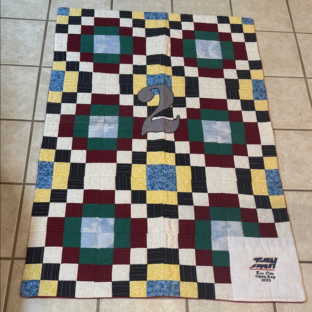 Colorful Patchwork Quilt Throw